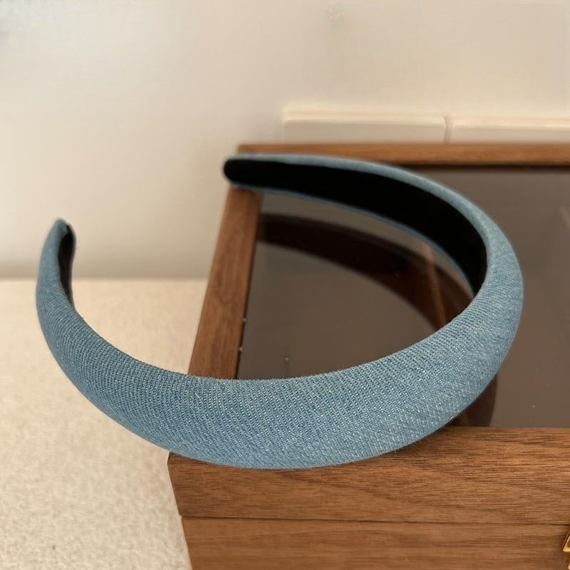 Bande de tête en tissu denim rétro-minoritaire