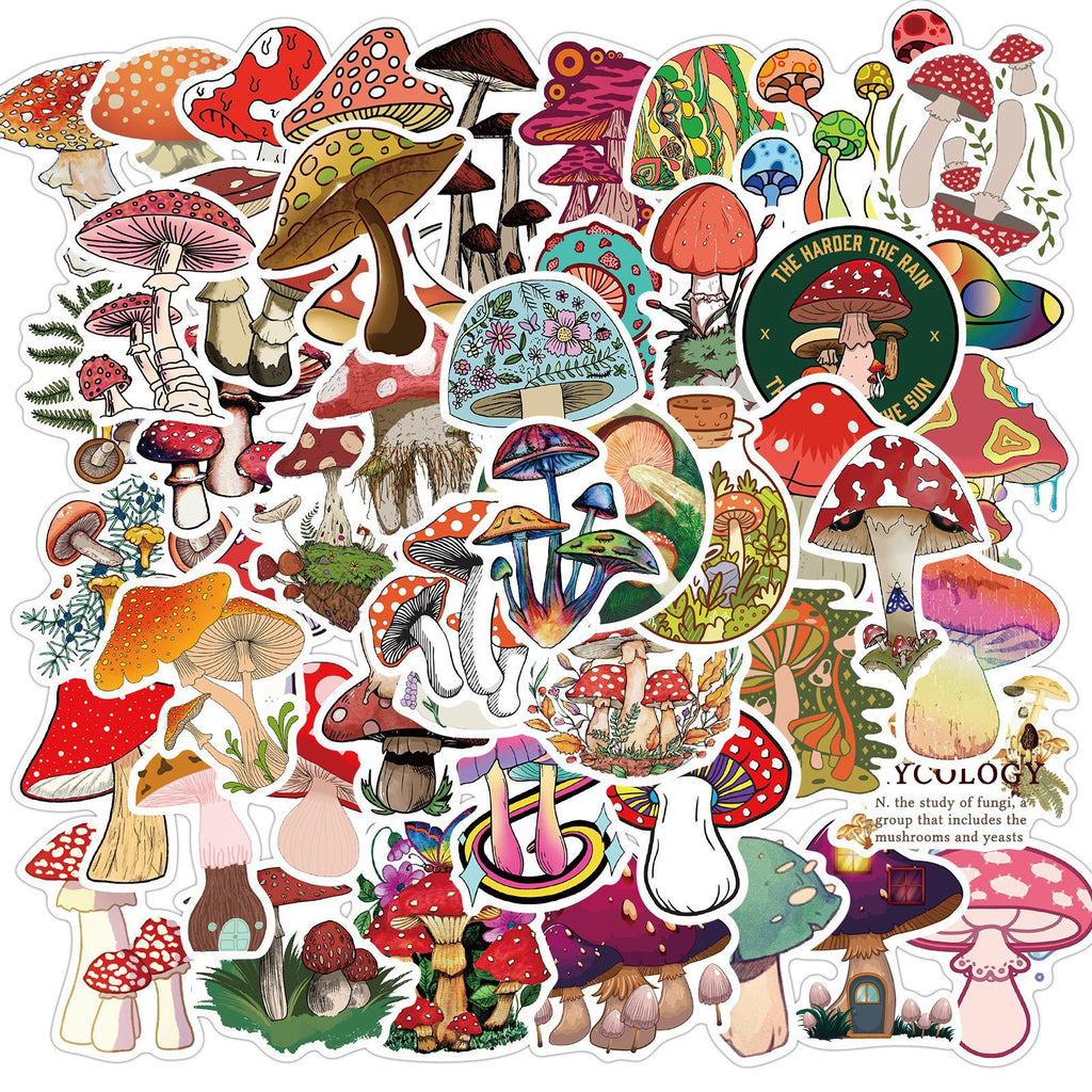 Sticker mignon de champignons cartoon Graffiti