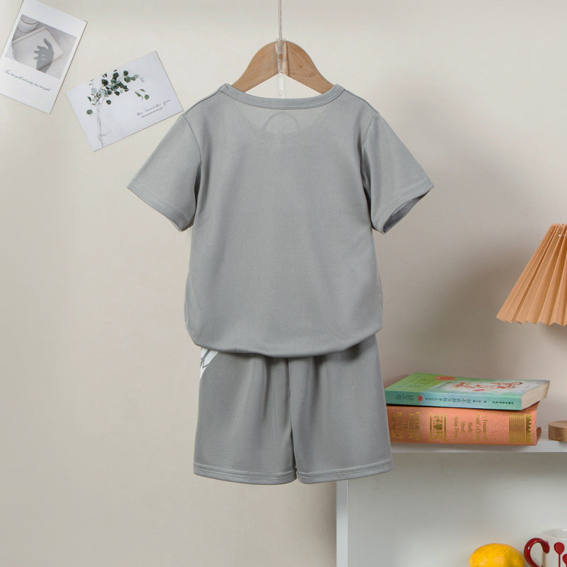 Vêtements de sport pour enfants à manches courtes à séchage rapide