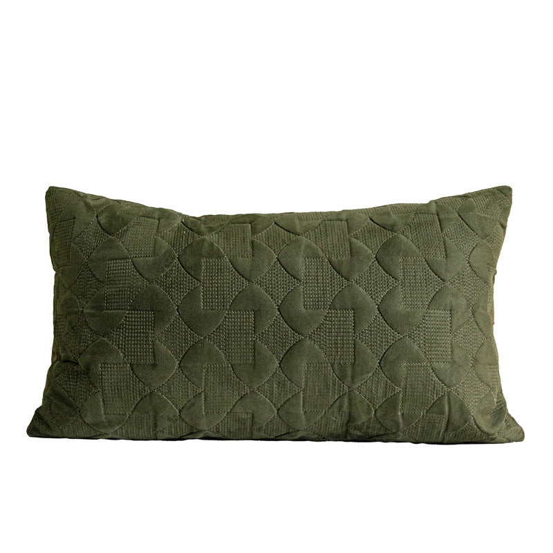 Oreiller lombaire vert Minimiste de style nordique Canapé dossier Coussin