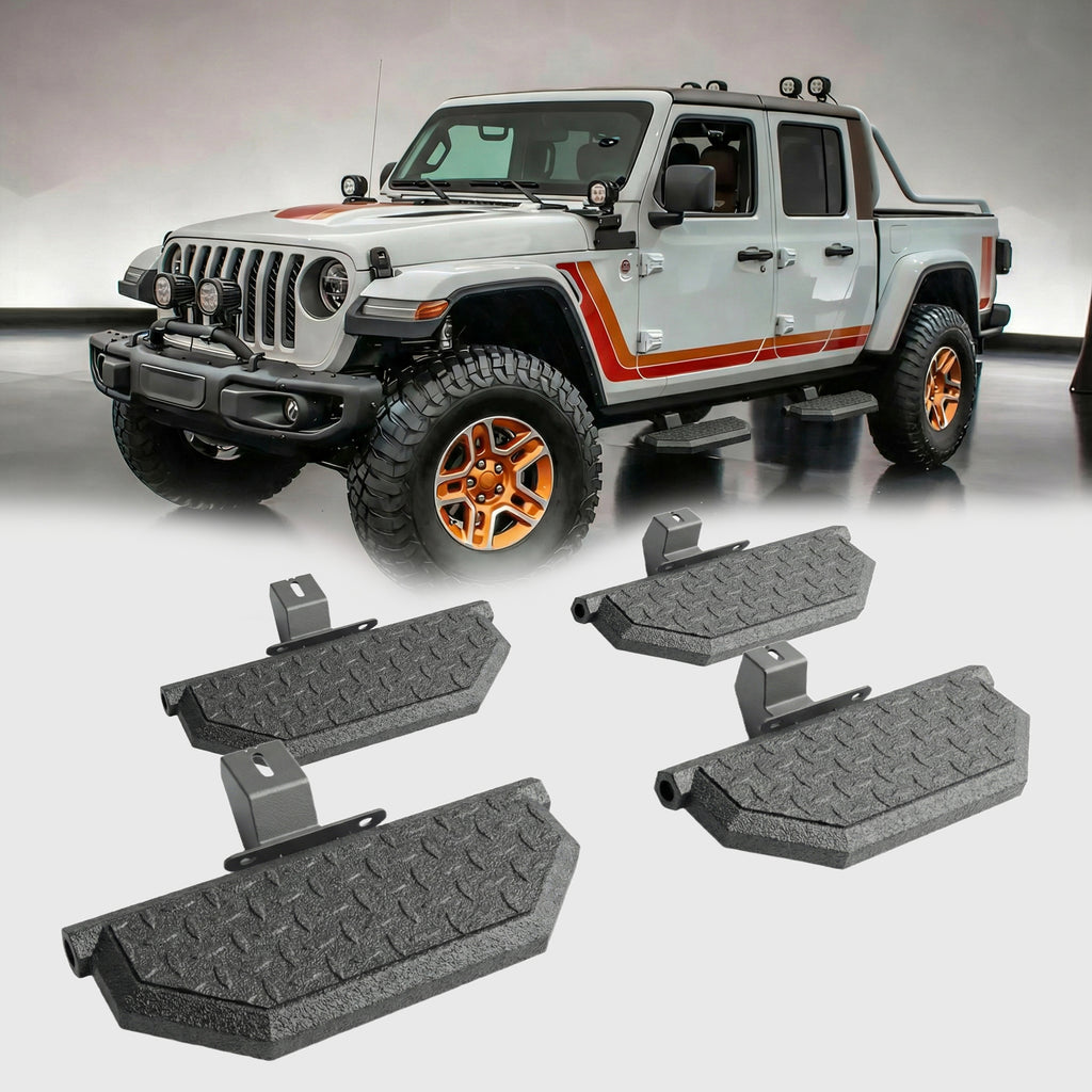 Planches de course pour 2018-2025Jeep Wrangler JL / 20-26 Jeep Gladiator JT 4 Portes
