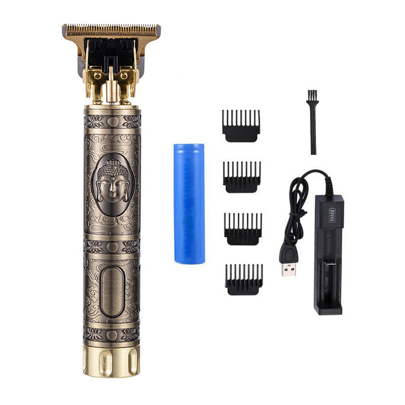 Trim électrique de coupe de cheveux en métal Clippers Bouddha Tête Dragon Et Phoenix