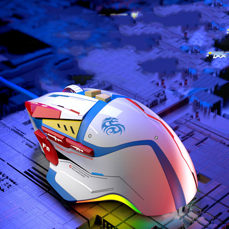 Souris de pression automatique filaire de bureau