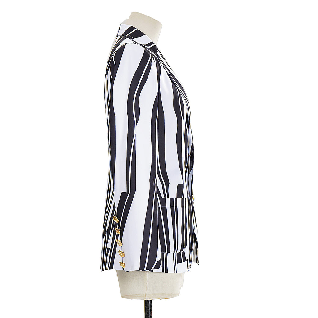Rédacteur en chef Style Petite combinaison rayée pour femmes