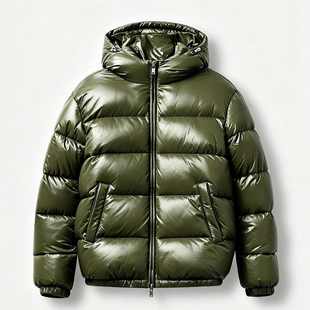 Manteau en coton rembourré d'hiver avec capot pour hommes