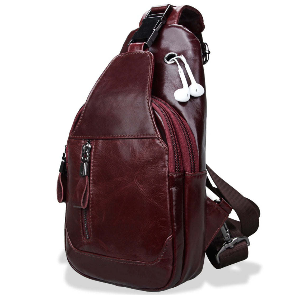 Sac croisé Cowhide Cowhide pour hommes