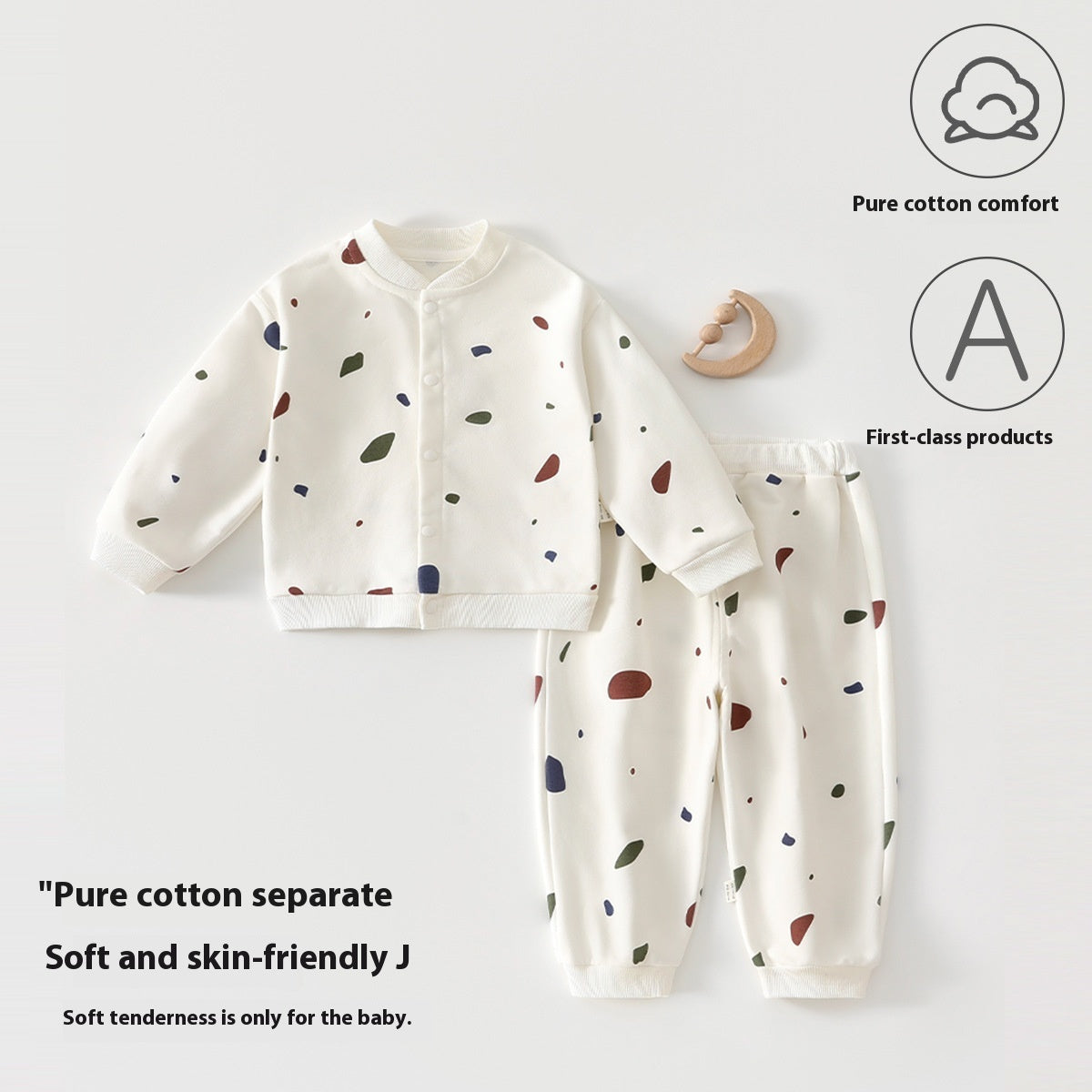Pure Cotton Printemps et Automne Baby Split Chandail costume pour enfants Garçons