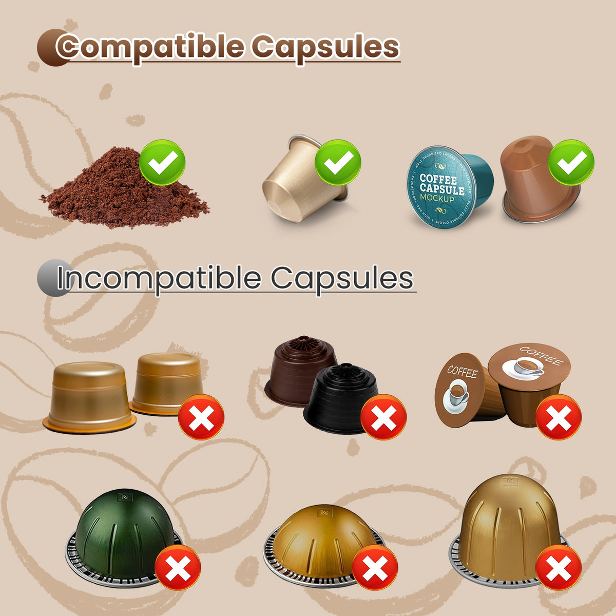3 En 1 Portable Espresso Machine sans fil journée mère auto-chauffage Cafetière avec 7500mA