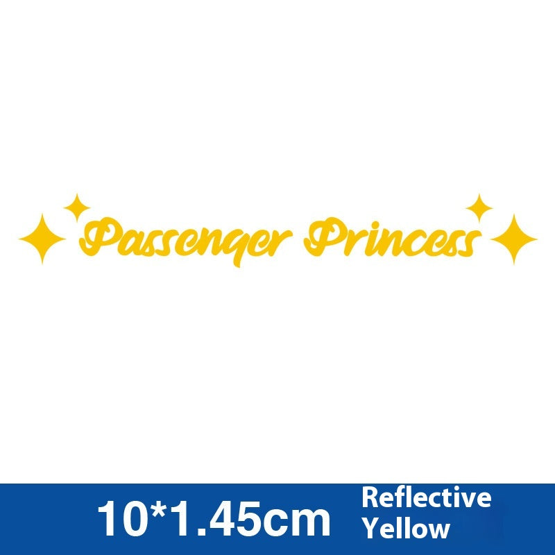 Stickers Voiture Spéciale Princesse de Passager