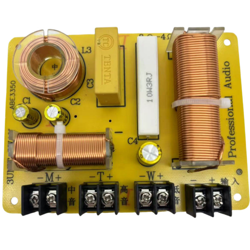 Intercalaire audio à trois voies 1 haut 1 bas 1 intermédiaire sans souder haut-parleur