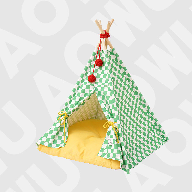 Enfermé Lit en peluche de chat isolante pour animaux de compagnie Toute la saison Design universel amovible et lavable Wa