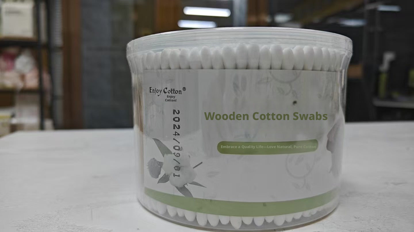 Stick en bois coton écouvillon-blanc-500 pièces-1 boîte