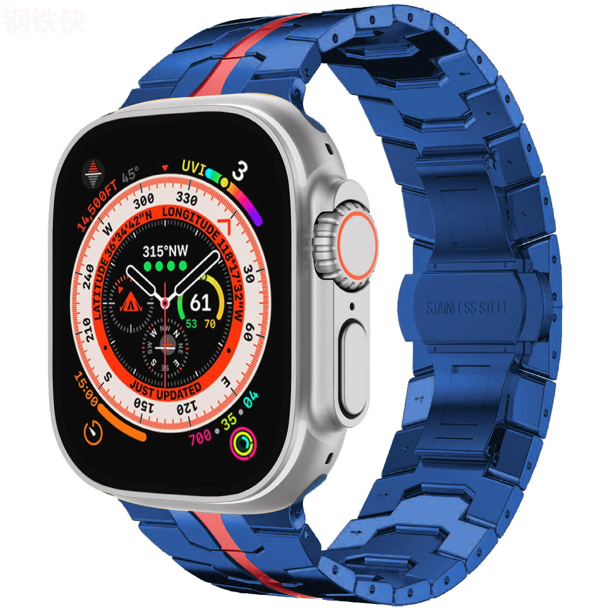 Bracelet en acier inoxydable en acier massif