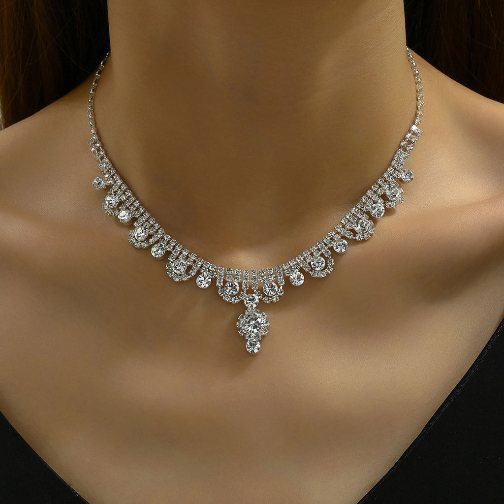 Ensemble de bijoux de mariage de mariage haut de gamme