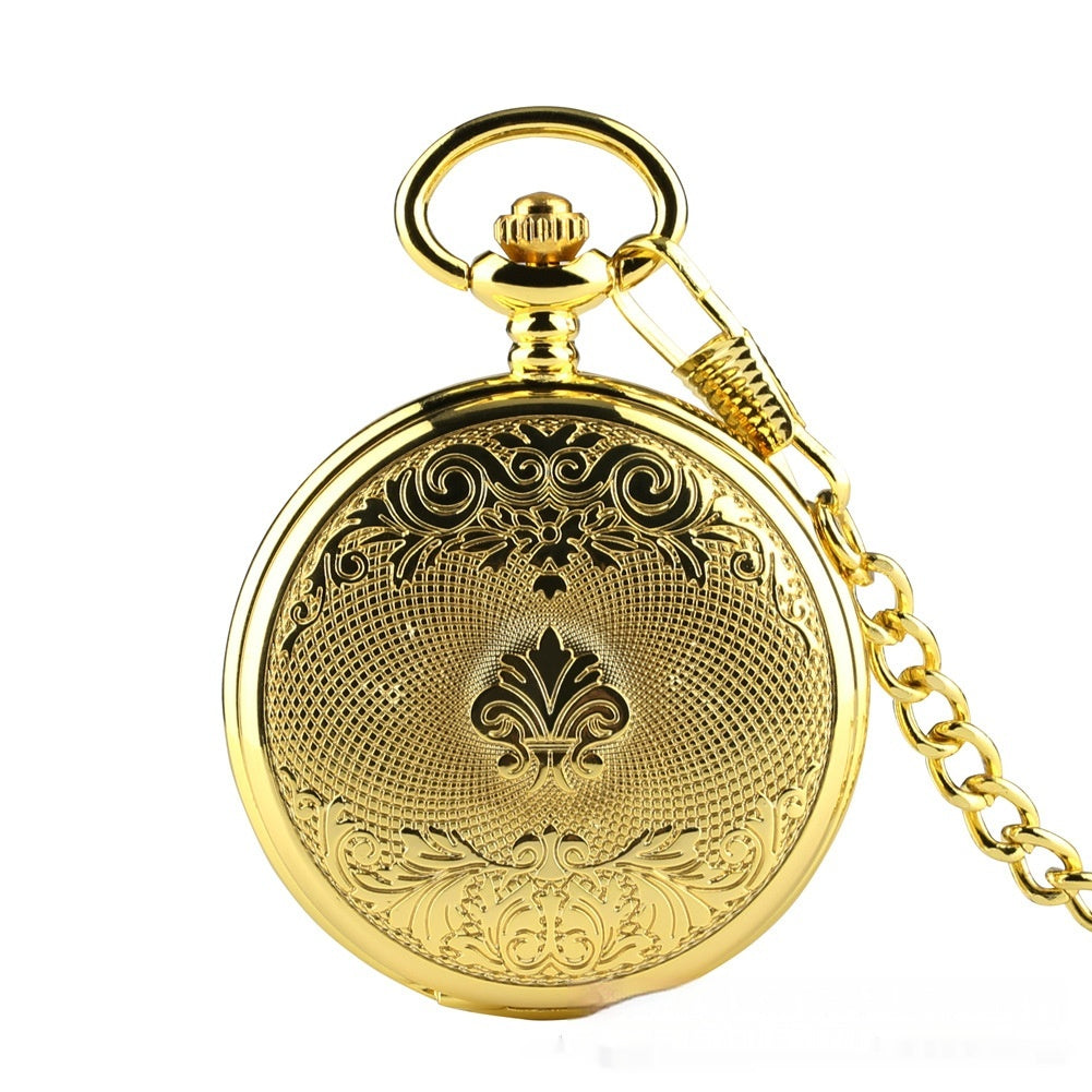 Flip collier or double face blindé manuel manipulator montre de poche