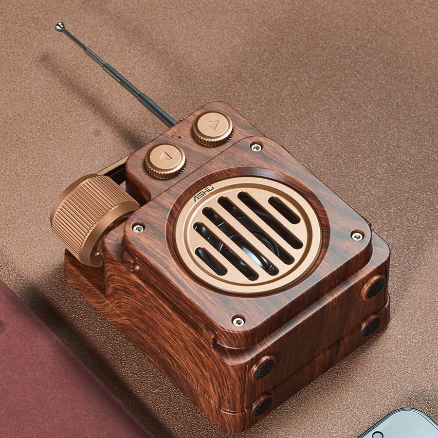 Haut-parleur Bluetooth compact léger rétro
