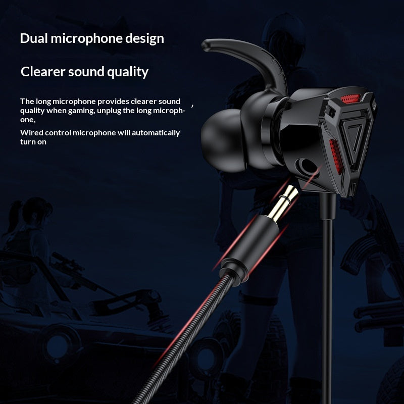 Portable jeu oreillette filaire à l'oreille avec microphone pour téléphones et ordinateurs