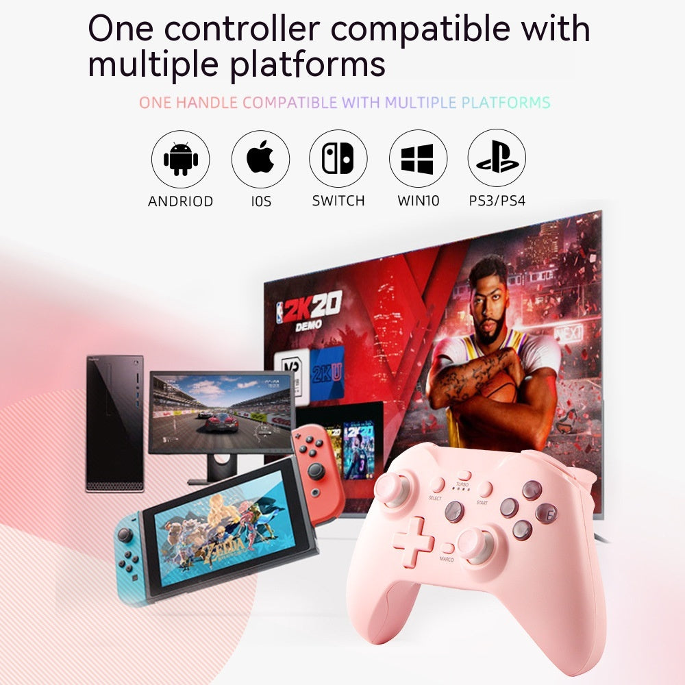 Poignée de jeu sans fil Bluetooth Support Android Ios Pc Jeux informatiques