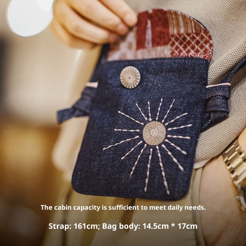 Simple sac d'épaule en mini-denim pour le corps de croix