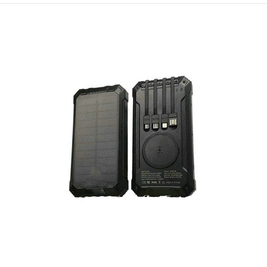 Portable Solar Power Bank Wireless Charger