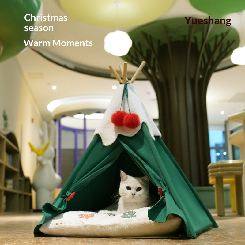 Lit pour animaux de Noël