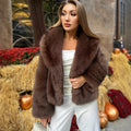 Femmes Faux fourrure épaissée Automnehiver manteau et chaud