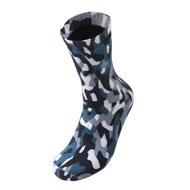 Men's Camouflage All-Cotton Waterproof Hiking Socks