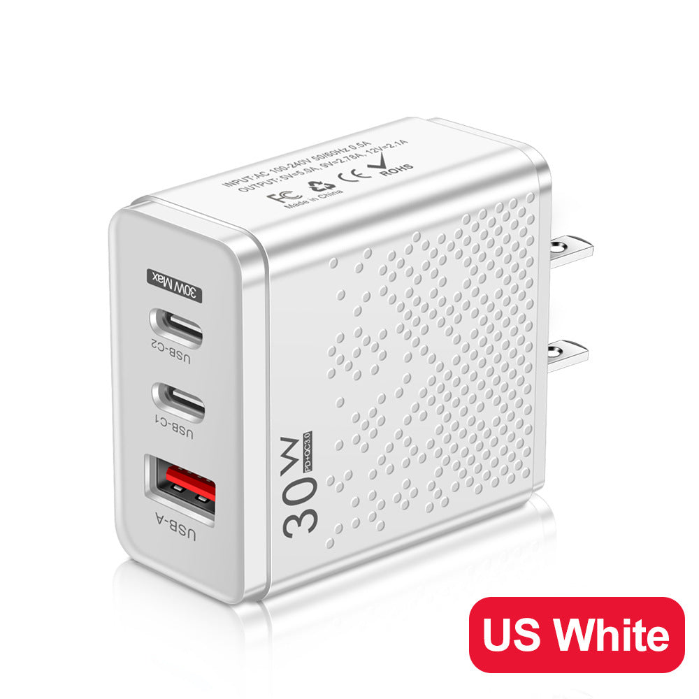 Chargeur de téléphone portable 2PD USB LED lumineux
