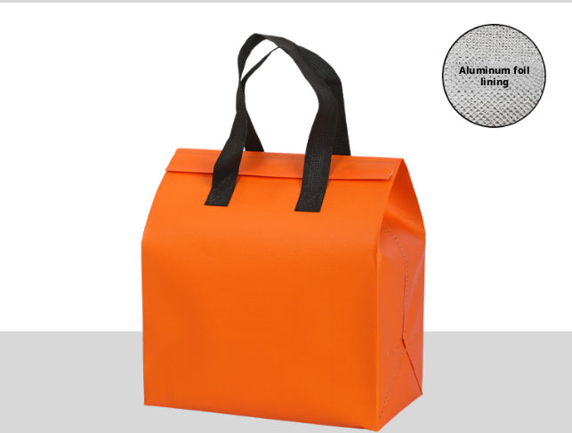 Sac à emporter pour isolation thermique-25 * 20 *28,5cm-orange-non-tissés tissu-1 pièce