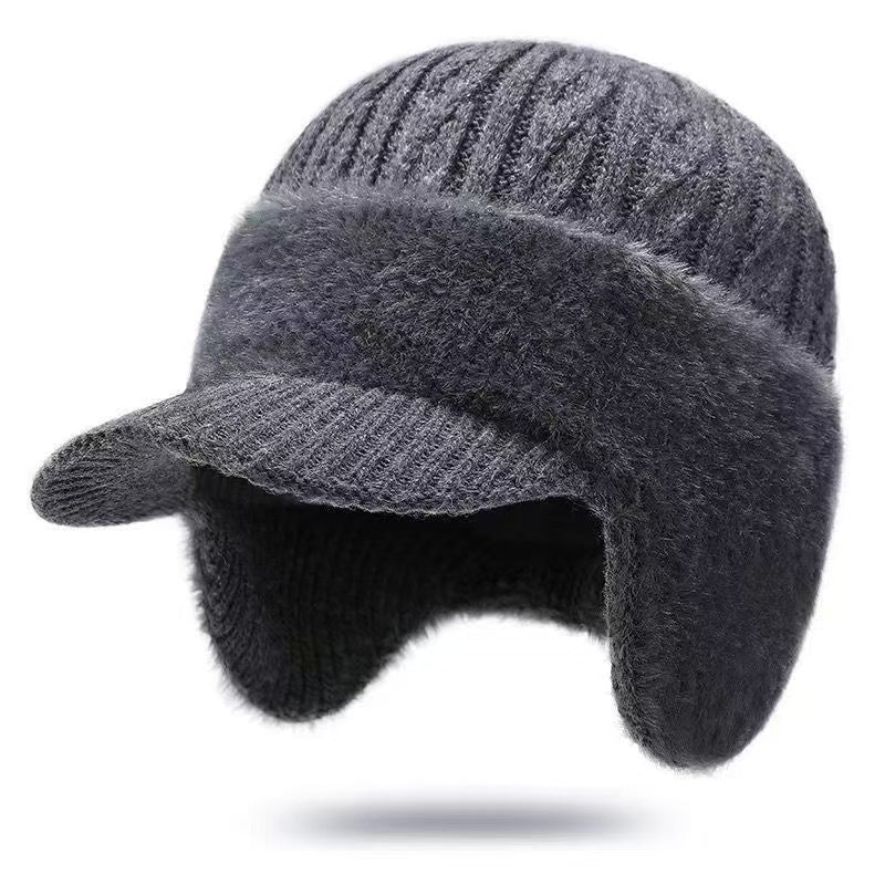 Protection de l'oreille des hommes d'hiver Chapeau tricoté à l'épreuve du froid