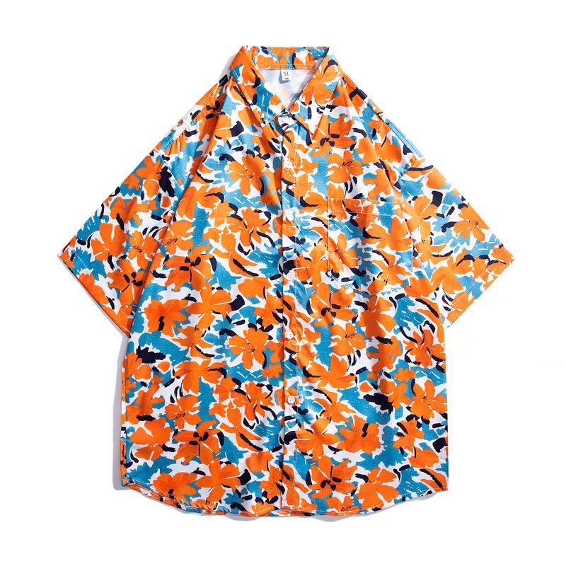 Chemise à manches courtes de plage hawaïenne pour hommes