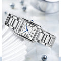 Vagran Needle Square Femmes Retro Mode Petite montre carrée