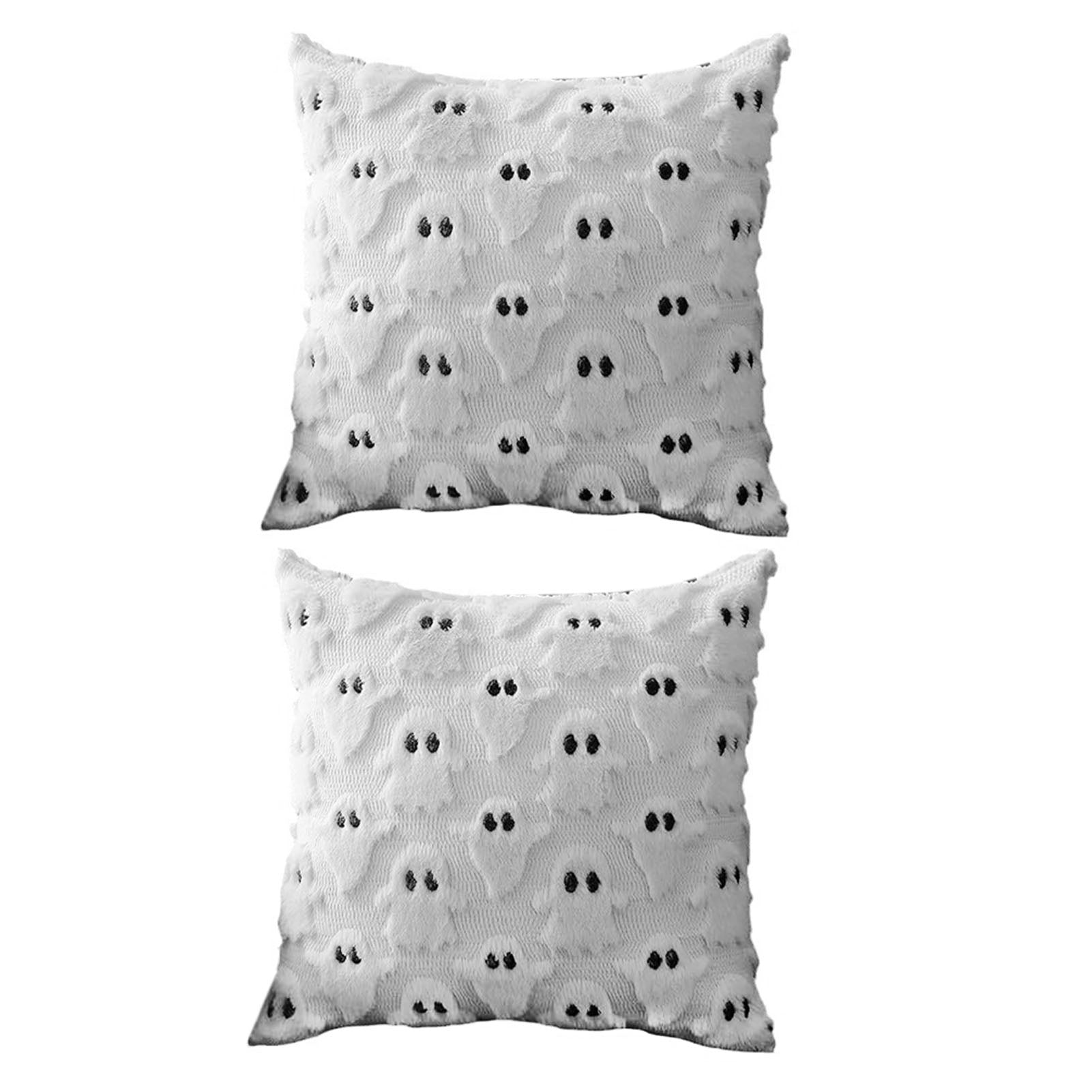 Housse d'oreiller Ghost Confort décoratif en peluche douce Couverture d'oreiller pour salon Canapé De