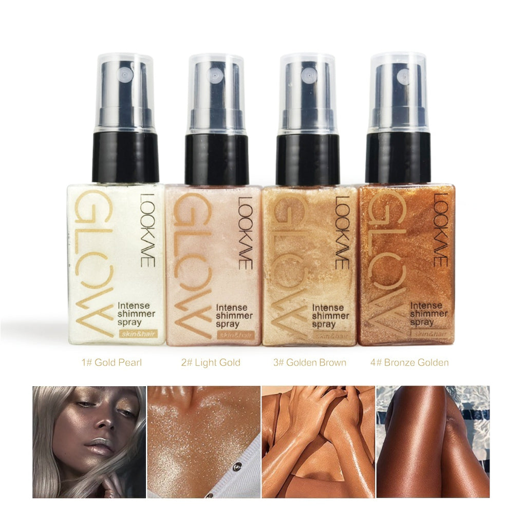 Intense shimmer spray Pearlescent spray packaging