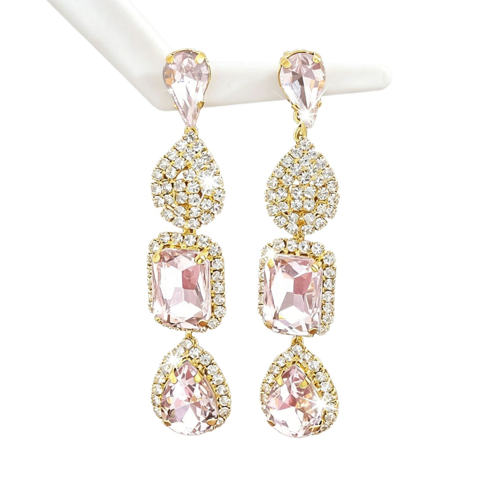 Boucles d'oreilles en cristal haut de gamme pour femmes