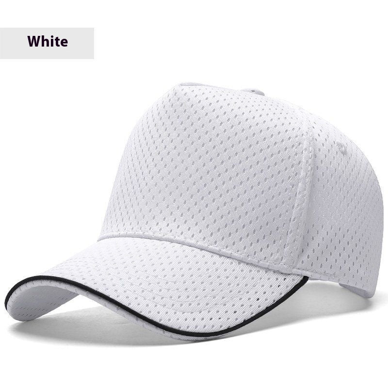 Casquette de baseball haute couronne respirante en mesh