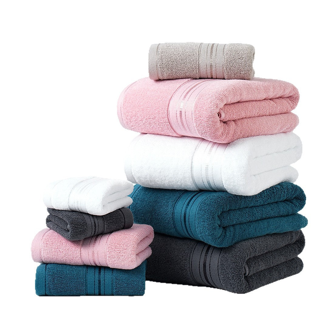 Serviettes de bain en coton pur pour usage domestique Ensemble de serviettes absorbantes pour adultes