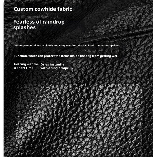 Véritable sac de ceinture en cuir pour hommes Première couche Cowhide Multi-fonctionnel