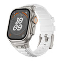 Cross Nail High Elastic Silicone Bracelet Iwatch1-9 Metal pliant boucle