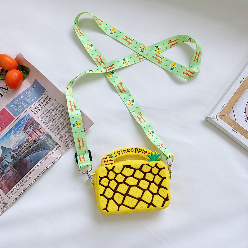 Silicone Changement pour les enfants Sac à bandoulière à donut de fruits