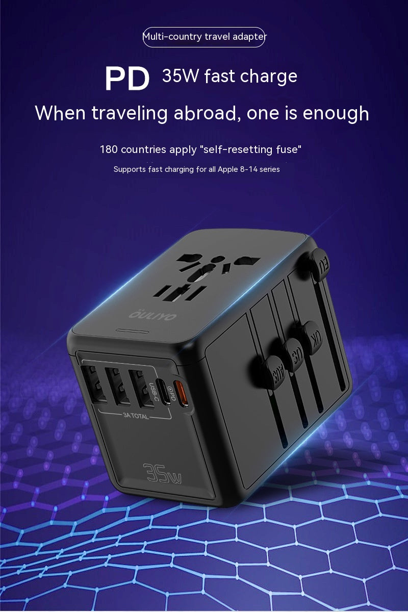 Prise universelle de conversion de voyage internationale double C