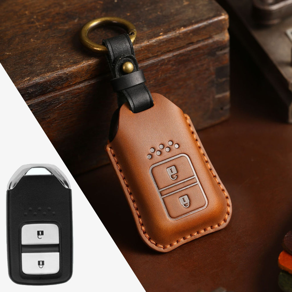 Coque de clé de voiture en cuir complet
