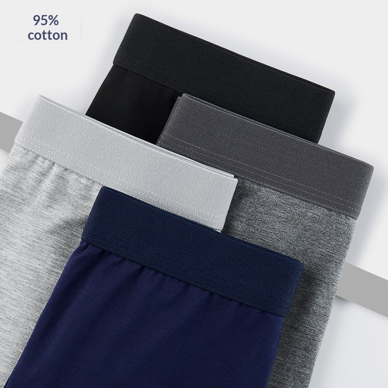 Sous-vêtements d'été en coton de grande taille pour hommes