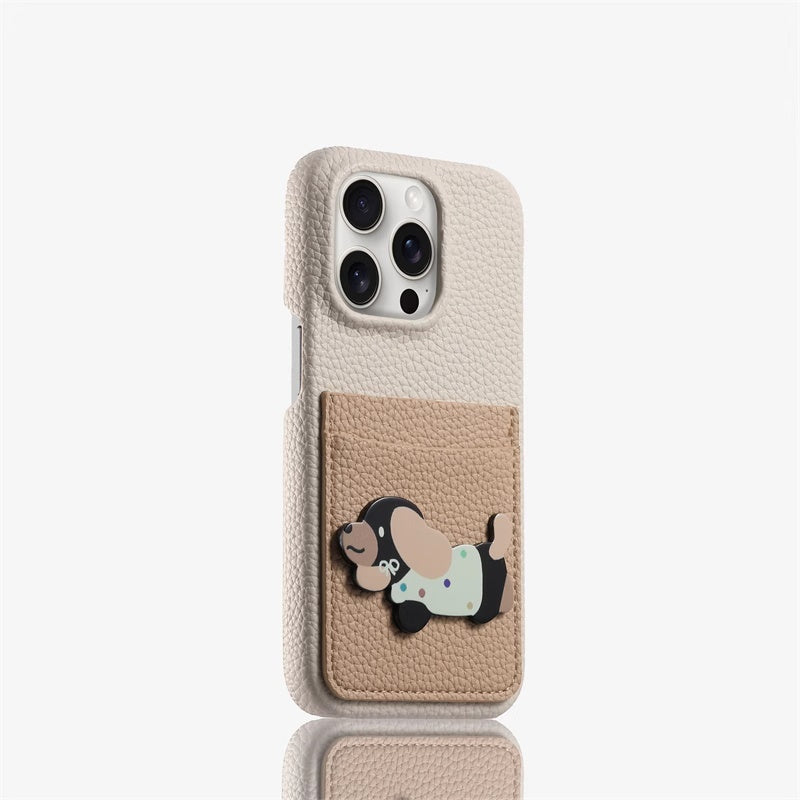 Deep Brown Bottom Phone Case avec Silicone Anti Drop Tout Inclus