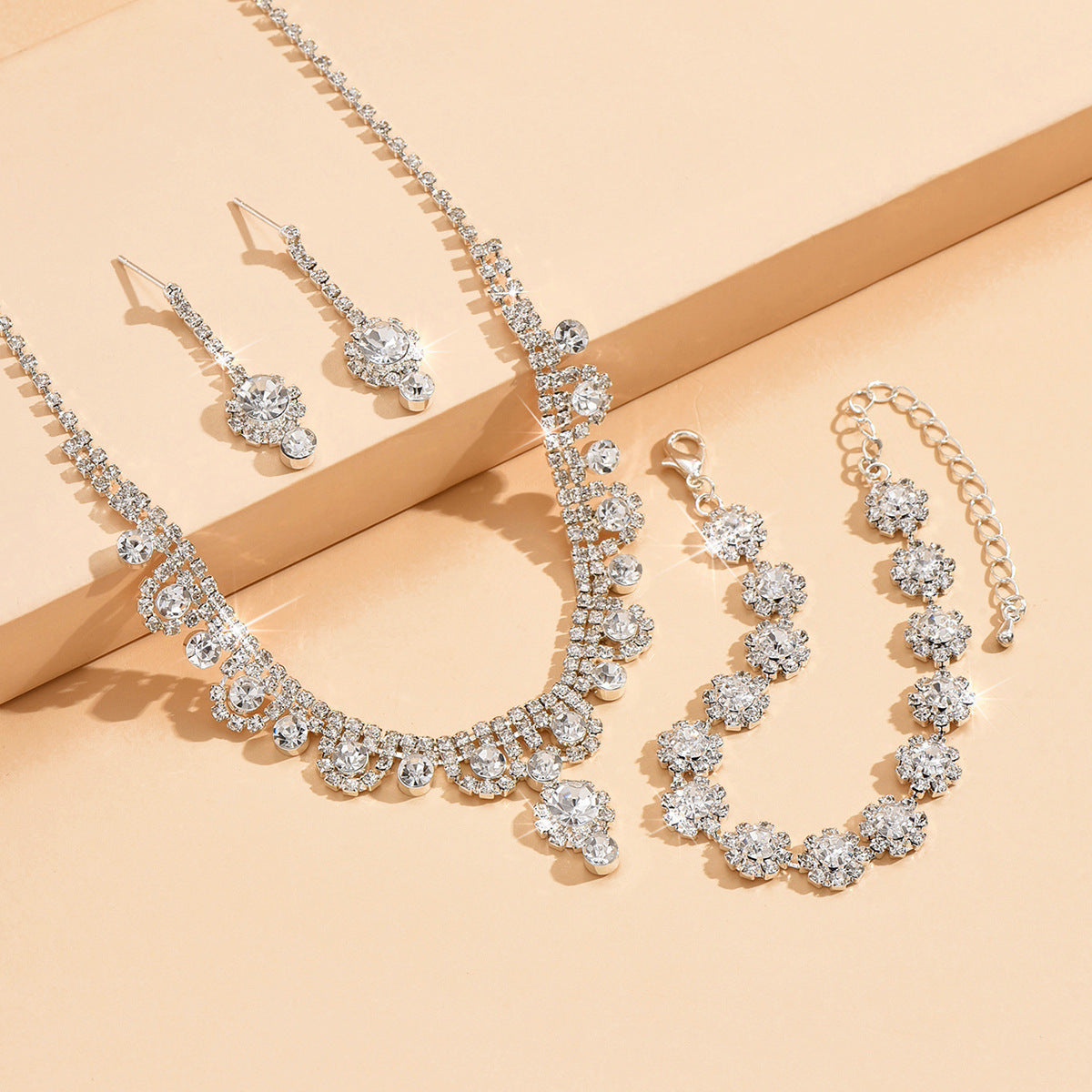 Ensemble de bijoux de mariage de mariage haut de gamme