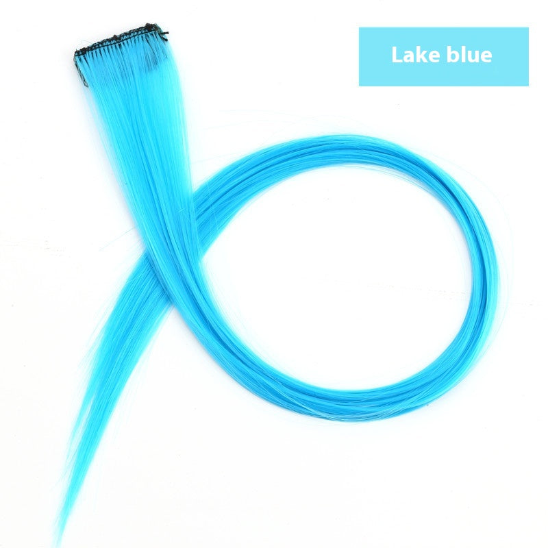 Couleur cheveux suspension oreille perruque teinte ensemble cheveux extension couleurs bandes