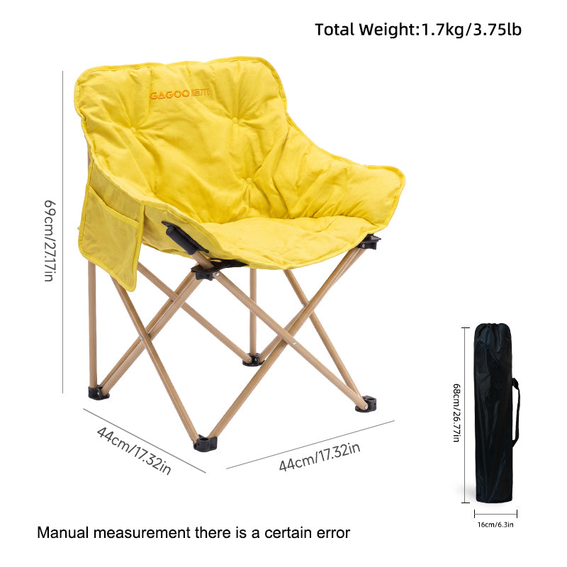 Chaise Moon rembourrée portable