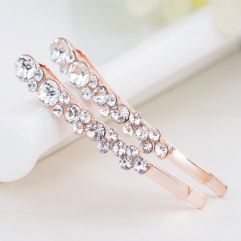 Shiny Strass Bow filles épingle à cheveux All-match avec Bangs Clip