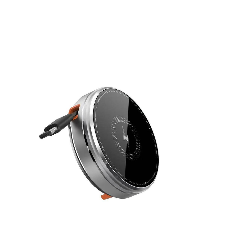 Support de charge sans fil magnétique rétractable 3-en-1 en alliage de zinc