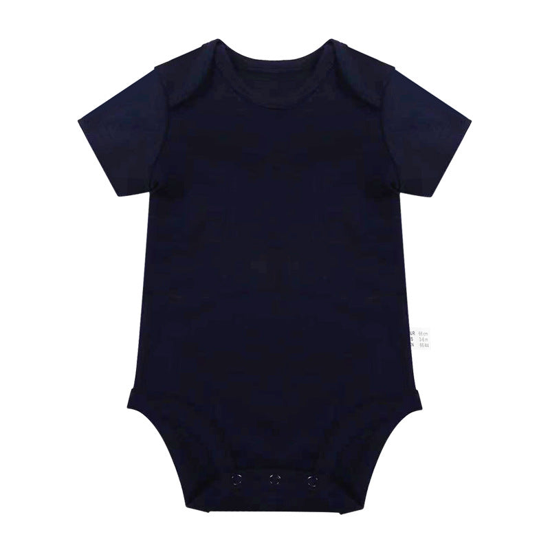 Romper Vêtements nouveau-nés 0-1 ans vieux costume de saut en couleur solide Homme et femme bébé Onesie
